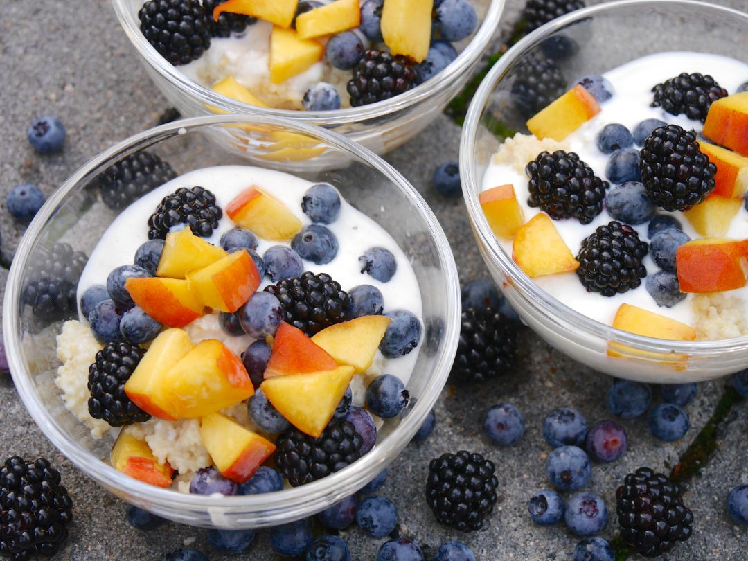 Overnight-Hirse mit Joghurt und Früchten - good food blog